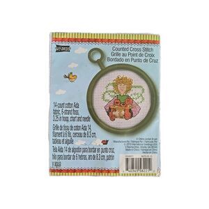 STUDIO 18 Counted Cross Stitch Kit Earth Fairy 3.25" Hoop Debra Jordon Bryan